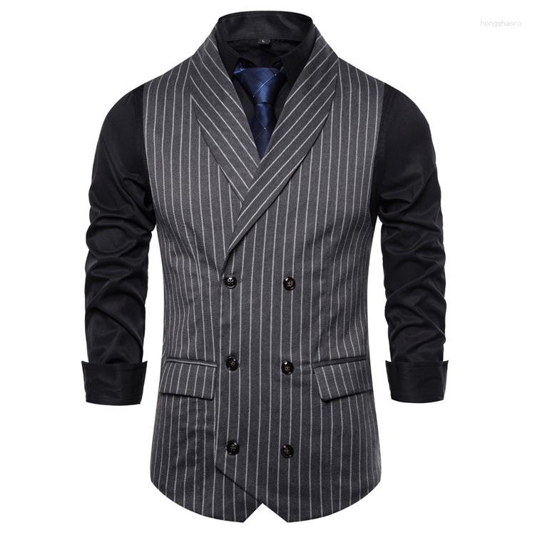 Men's Vests Fashion Classic Striped Suit Vest For Men Double Breasted Business Casual Waistcoat Clothing Mens Slim Uniform, White
Men's Vests Fashion Classic Striped Suit Vest For Men Double Breasted Business Casual Waistcoat Clothing Mens Slim Uniform, White