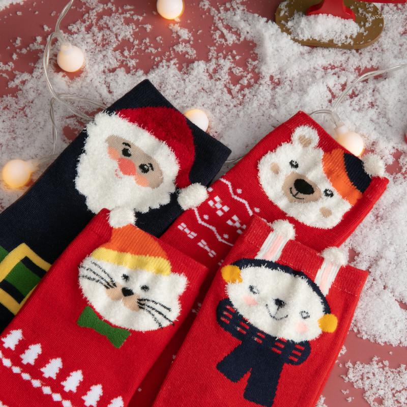 Women Socks Christmas Stockings Cartoon Stocking Women's Autumn And Winter Santa's Elk Warm Red
Women Socks Christmas Stockings Cartoon Stocking Women's Autumn And Winter Santa's Elk Warm Red