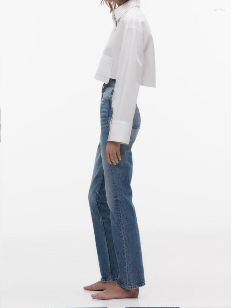 Women's Blouses Women's Casual Fashion Loose Striped Poplin Short Solid Color Long-sleeved Shirt, Blue
Women's Blouses Women's Casual Fashion Loose Striped Poplin Short Solid Color Long-sleeved Shirt, Blue