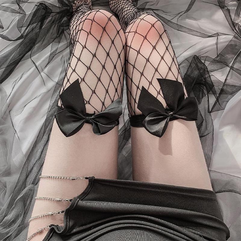 Women Socks 2023 Women's Overknee Bow Fishnet Transparent Stockings Sexy Garters Long Canister Lovely Lolita Exotic Gothic, Black 2
Women Socks 2023 Women's Overknee Bow Fishnet Transparent Stockings Sexy Garters Long Canister Lovely Lolita Exotic Gothic, Black 2