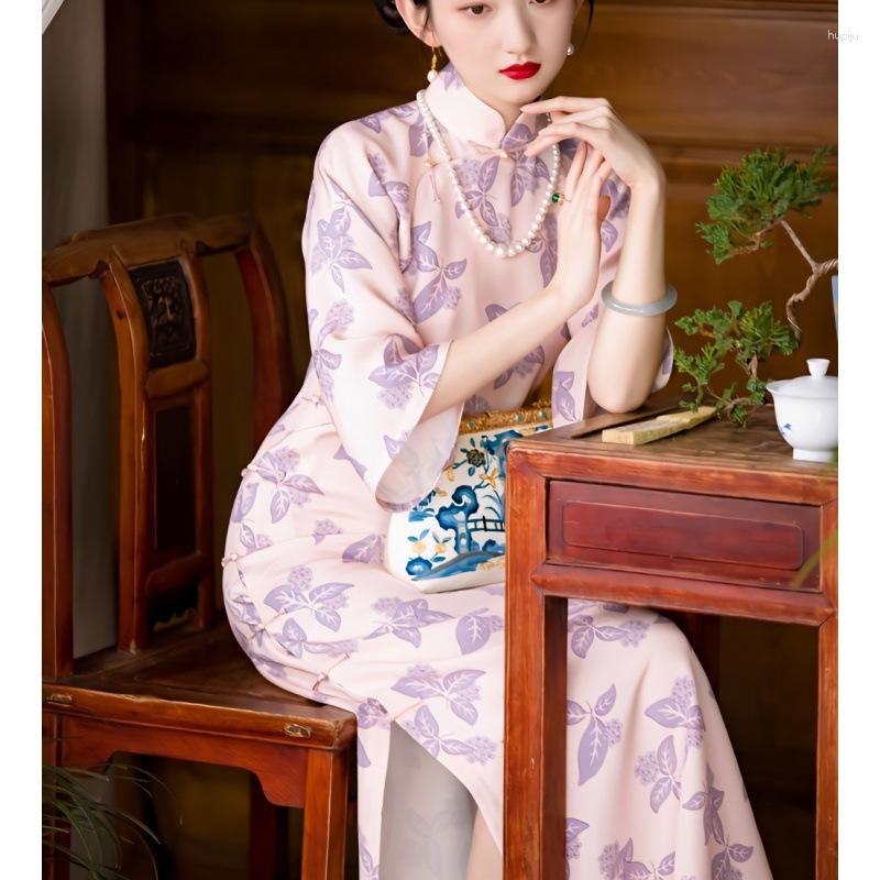 Ethnic Clothing Summer Vintage Literature And Art Republic Of China Style High Grade Improved Standing Collar Printing Elegant Cheongsam
Ethnic Clothing Summer Vintage Literature And Art Republic Of China Style High Grade Improved Standing Collar Printing Elegant Cheongsam