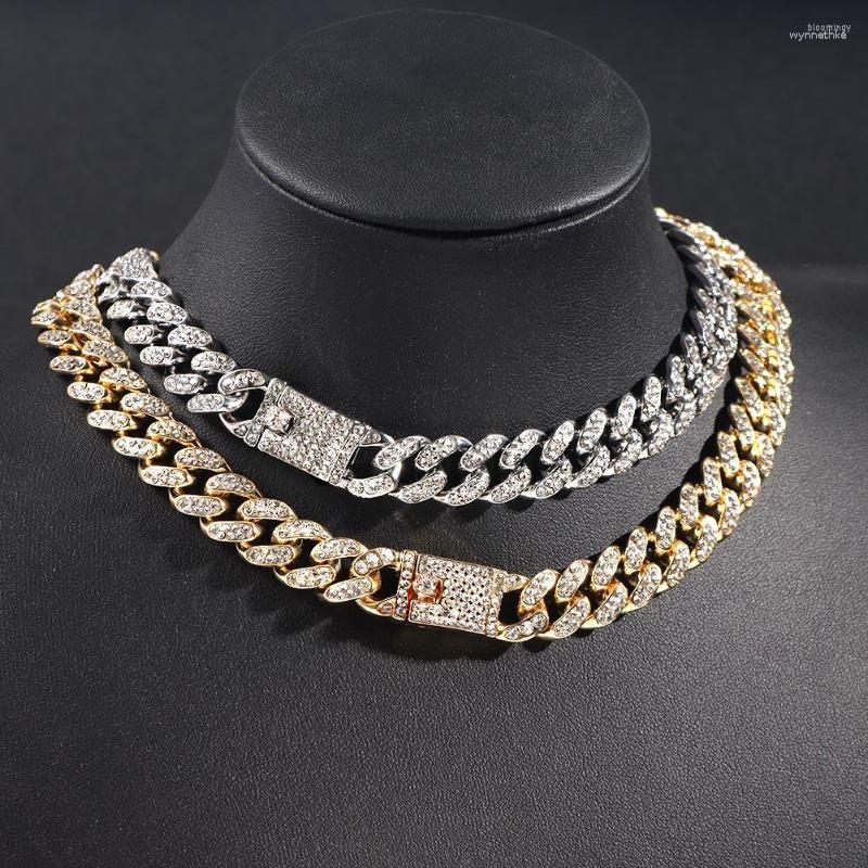 Chains Iced Out Crystal Cuban Choker Chunky Necklaces For Women Gold Silver Color Bling Rhinestone Metal Hip Hop Rock Jewelry
Chains Iced Out Crystal Cuban Choker Chunky Necklaces For Women Gold Silver Color Bling Rhinestone Metal Hip Hop Rock Jewelry