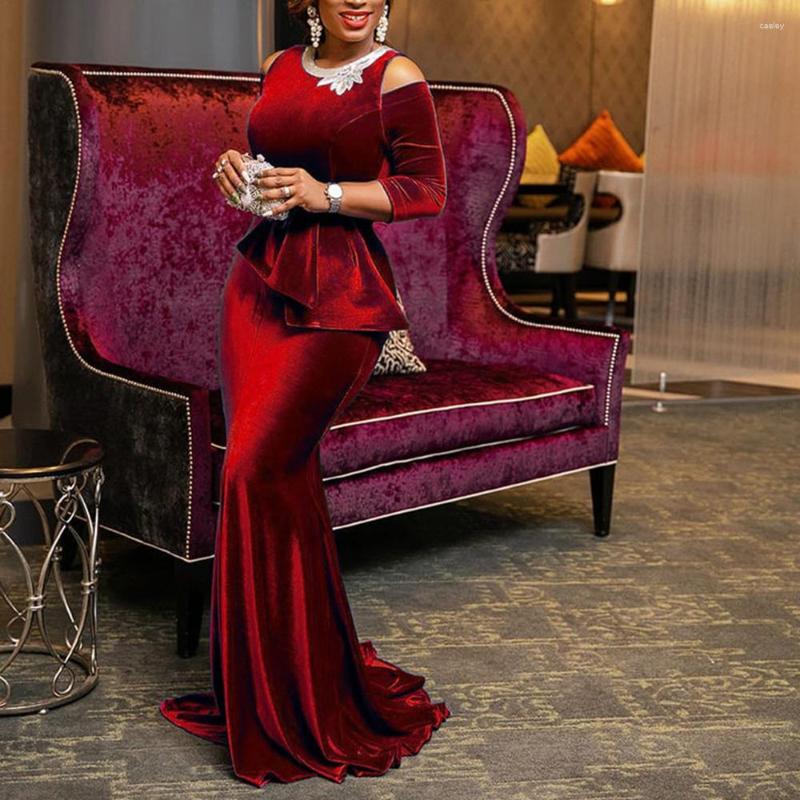 Casual Dresses Women Plus Size Retro Red Velvet Mermaid Long Dress Dinner Evening Elegant Ladies Bodycon Peplum Ruffle Vintage Maxi Party
Casual Dresses Women Plus Size Retro Red Velvet Mermaid Long Dress Dinner Evening Elegant Ladies Bodycon Peplum Ruffle Vintage Maxi Party