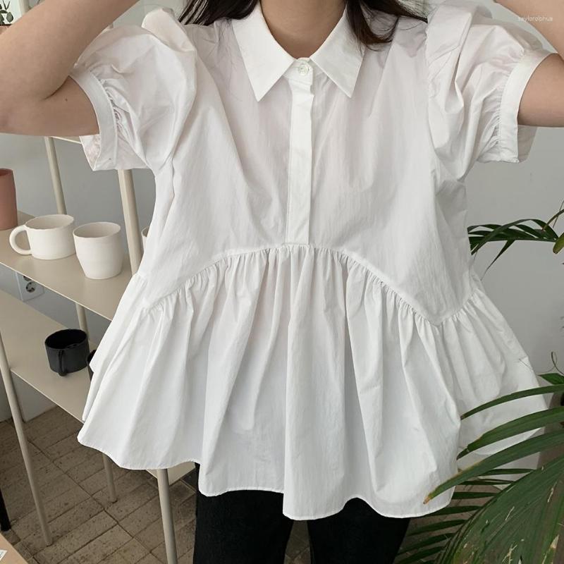 Women's Blouses SuperAen Hem Design Retro Doll Collar Shirt Dress White Loose Short Sleeve Blouse Women, Black
Women's Blouses SuperAen Hem Design Retro Doll Collar Shirt Dress White Loose Short Sleeve Blouse Women, Black