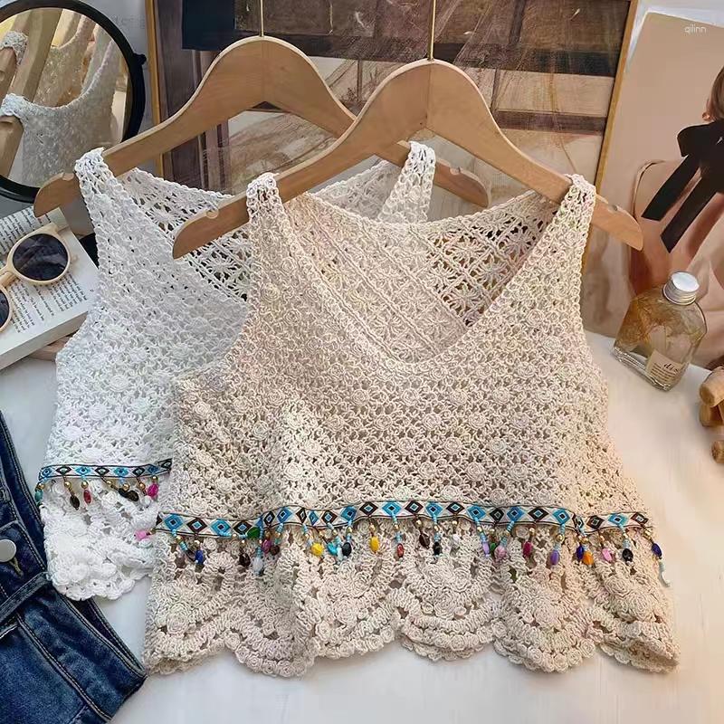 Women's Tanks OUMEA Women Crochet Beaded Fringe Tank Tops Summer Vintage Knitting Sweet Beach V Neck Sleeveless Bohemian Style, White
Women's Tanks OUMEA Women Crochet Beaded Fringe Tank Tops Summer Vintage Knitting Sweet Beach V Neck Sleeveless Bohemian Style, White