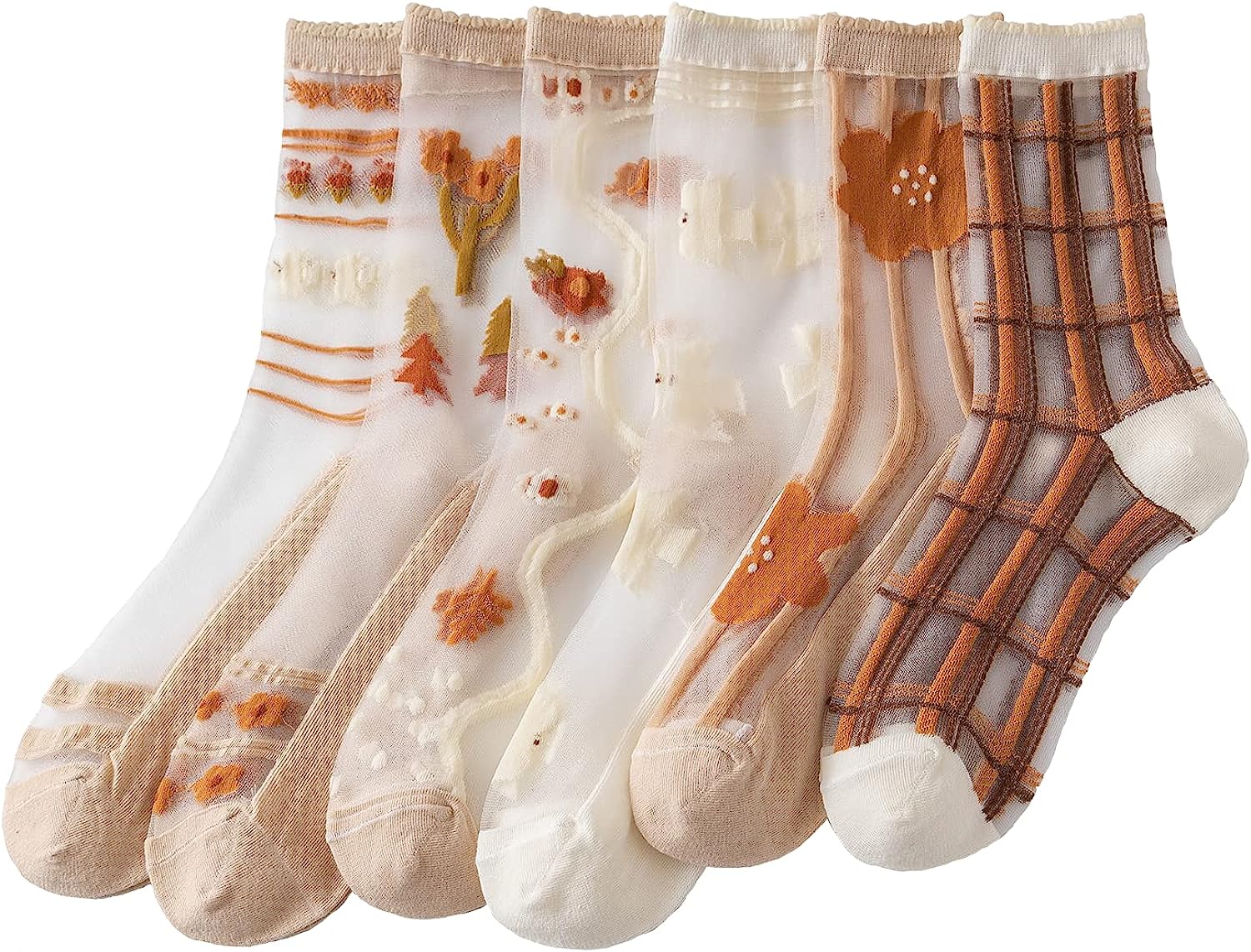 Sheer Socks,Vintage Transparent Flower Ankle High Socks,Thin Mesh Glass Silk Socks,No Slip Socks for Women F460, Pink
Sheer Socks,Vintage Transparent Flower Ankle High Socks,Thin Mesh Glass Silk Socks,No Slip Socks for Women F460, Pink