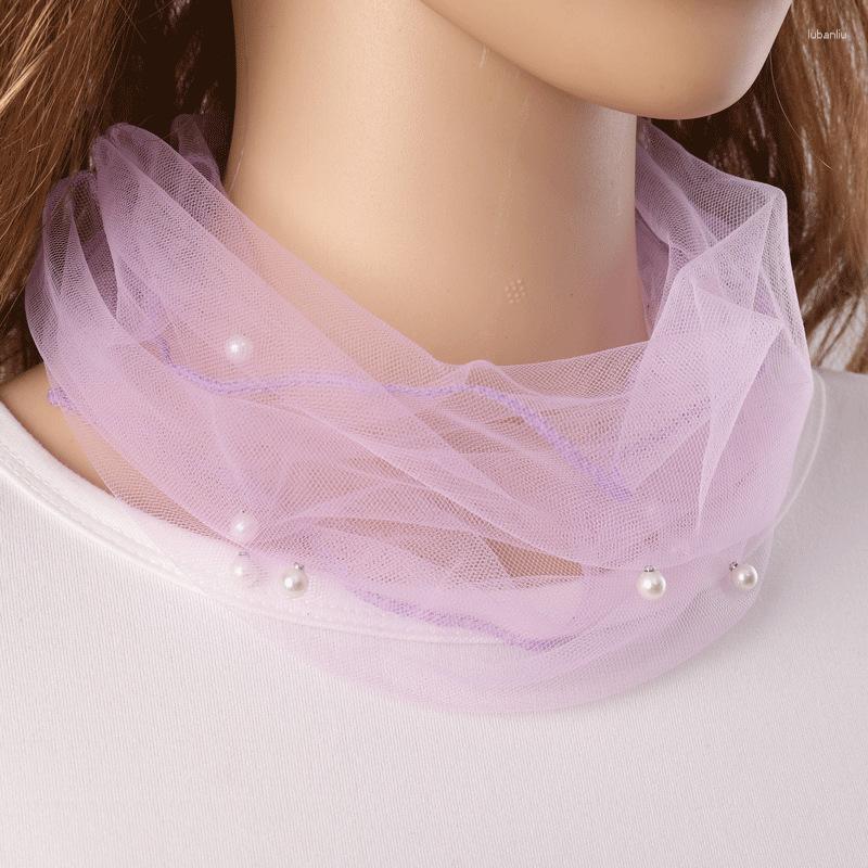 Scarves Scarf Women's Spring Summer Thin Silk Mesh Lace Pearl Solid Versatile Fashion Small Neckerchief SA466
Scarves Scarf Women's Spring Summer Thin Silk Mesh Lace Pearl Solid Versatile Fashion Small Neckerchief SA466