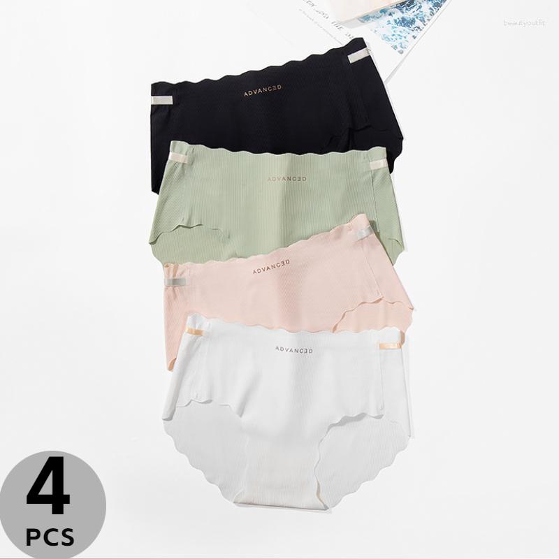 Women's Panties 4PCS/Set Women's Seamless Ice Silk Letter Female Underwear Low-Rise Threaded Soft Lady Briefs Wavy Edge Fashion Lingerie, Set 5
Women's Panties 4PCS/Set Women's Seamless Ice Silk Letter Female Underwear Low-Rise Threaded Soft Lady Briefs Wavy Edge Fashion Lingerie, Set 5