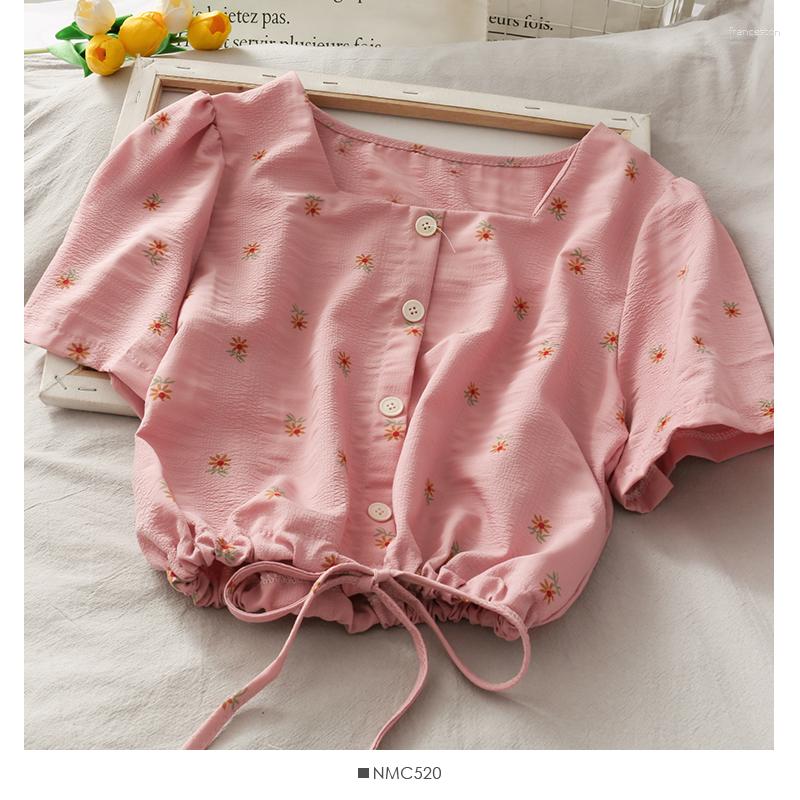 Women's Blouses ABRINI Women Flower Print Short Sleeves Blouse Textured Cotton Daisy Square Neck Buttons Front Drawstring Waist Sweet Top, White
Women's Blouses ABRINI Women Flower Print Short Sleeves Blouse Textured Cotton Daisy Square Neck Buttons Front Drawstring Waist Sweet Top, White