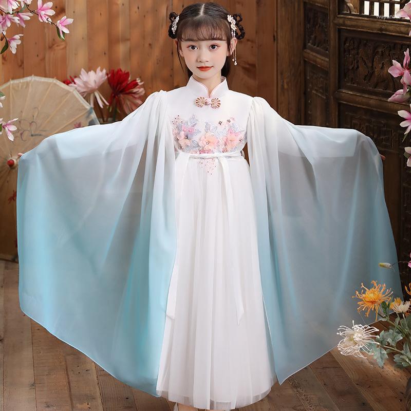 Ethnic Clothing Autumn And Winter Girls' Thickened Hanfu Chinese Style Flower Embroidery Tang Dress Stage Show Costume Halloween Party
Ethnic Clothing Autumn And Winter Girls' Thickened Hanfu Chinese Style Flower Embroidery Tang Dress Stage Show Costume Halloween Party