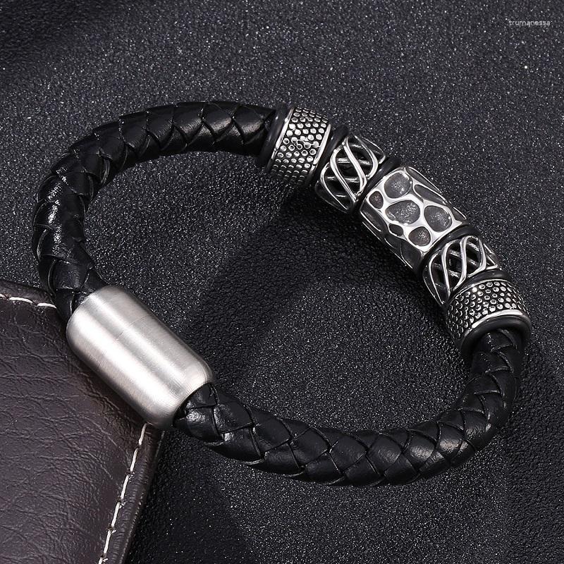 Charm Bracelets Stainless Steel Fashion Charms Beads Bangles Men Braided 8 Mm Genuine Leather Magnet Clasp Bracelet Jewelry Gifts 0090 Raym2
Charm Bracelets Stainless Steel Fashion Charms Beads Bangles Men Braided 8 Mm Genuine Leather Magnet Clasp Bracelet Jewelry Gifts 0090 Raym2