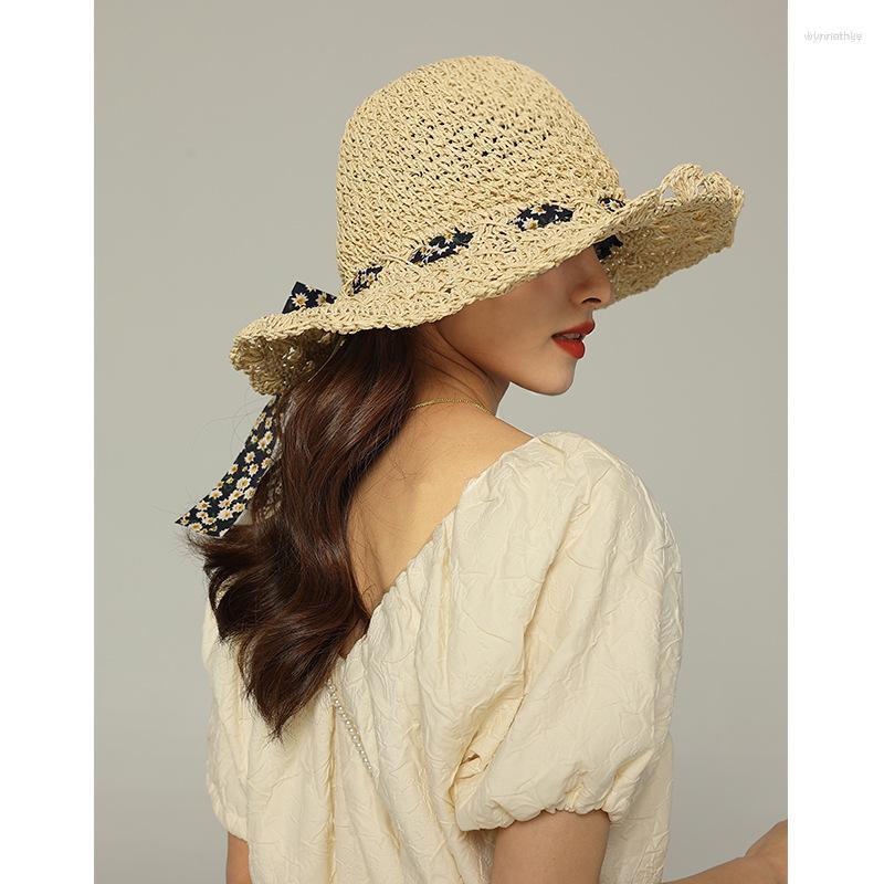 Wide Brim Hats Korean Summer Women's Small Fresh Bow Handmade Crochet Straw Hat Versatile Ribbon Fisherman Casual Big Eaves Sun Cap, Khaki
Wide Brim Hats Korean Summer Women's Small Fresh Bow Handmade Crochet Straw Hat Versatile Ribbon Fisherman Casual Big Eaves Sun Cap, Khaki