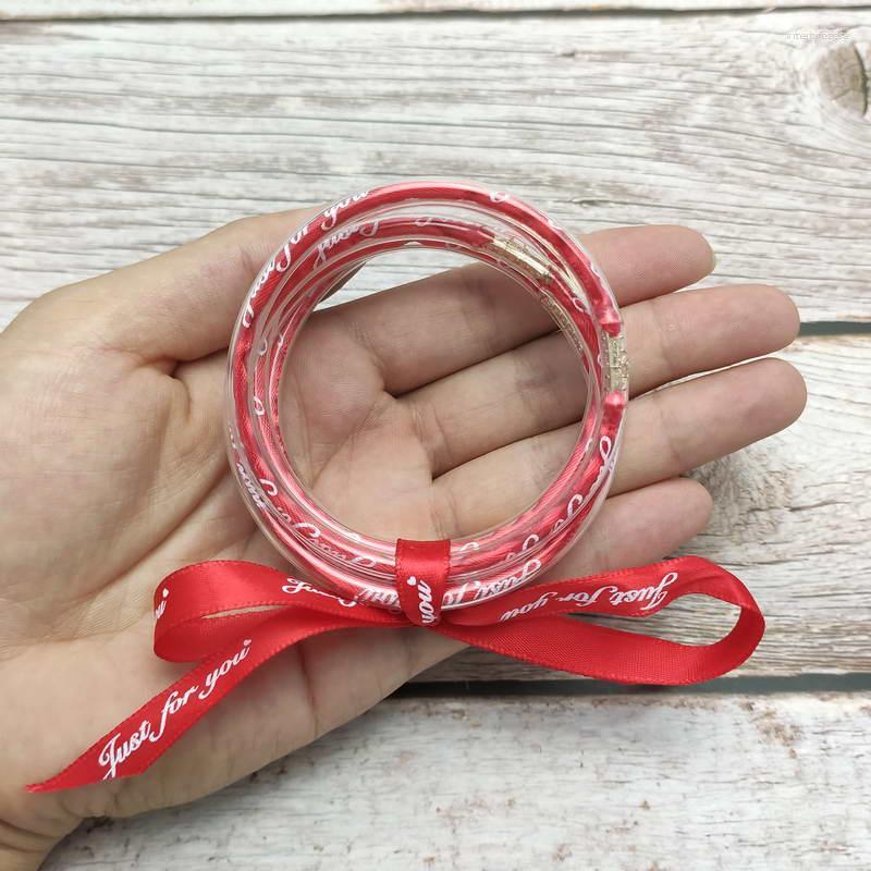 Bangle 5 PCS/Set ZWPON Stack Silicone Tube Ribbon Filled Jelly Bangles For Women JUST YOU Christmas Gifts Bracelets Jewelry
Bangle 5 PCS/Set ZWPON Stack Silicone Tube Ribbon Filled Jelly Bangles For Women JUST YOU Christmas Gifts Bracelets Jewelry