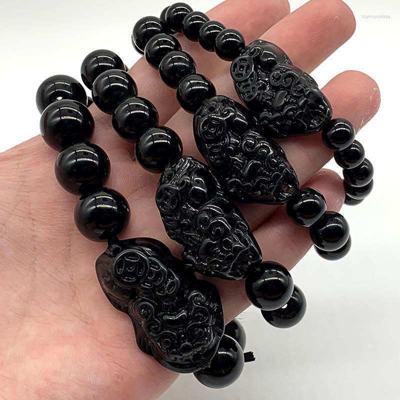 Strand Beaded Strands Feng Shui Pi Xiu Obsidian Black Stone Beads Bracelet Men Women Wristband Gold Wealth And Good Lucky Bracelets Raym22
Strand Beaded Strands Feng Shui Pi Xiu Obsidian Black Stone Beads Bracelet Men Women Wristband Gold Wealth And Good Lucky Bracelets Raym22