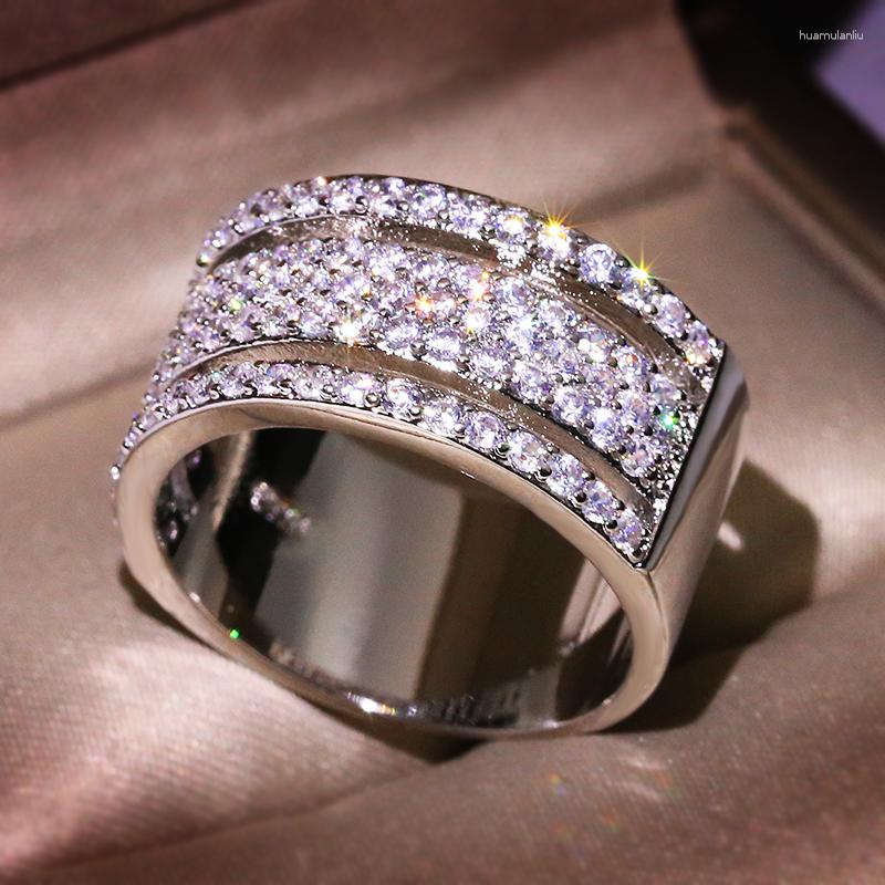 Cluster Rings Luxury Female 925 Sterling Plata Crystal Full Zircon Stone Promise Wedding Love For Women Brincos
Cluster Rings Luxury Female 925 Sterling Plata Crystal Full Zircon Stone Promise Wedding Love For Women Brincos