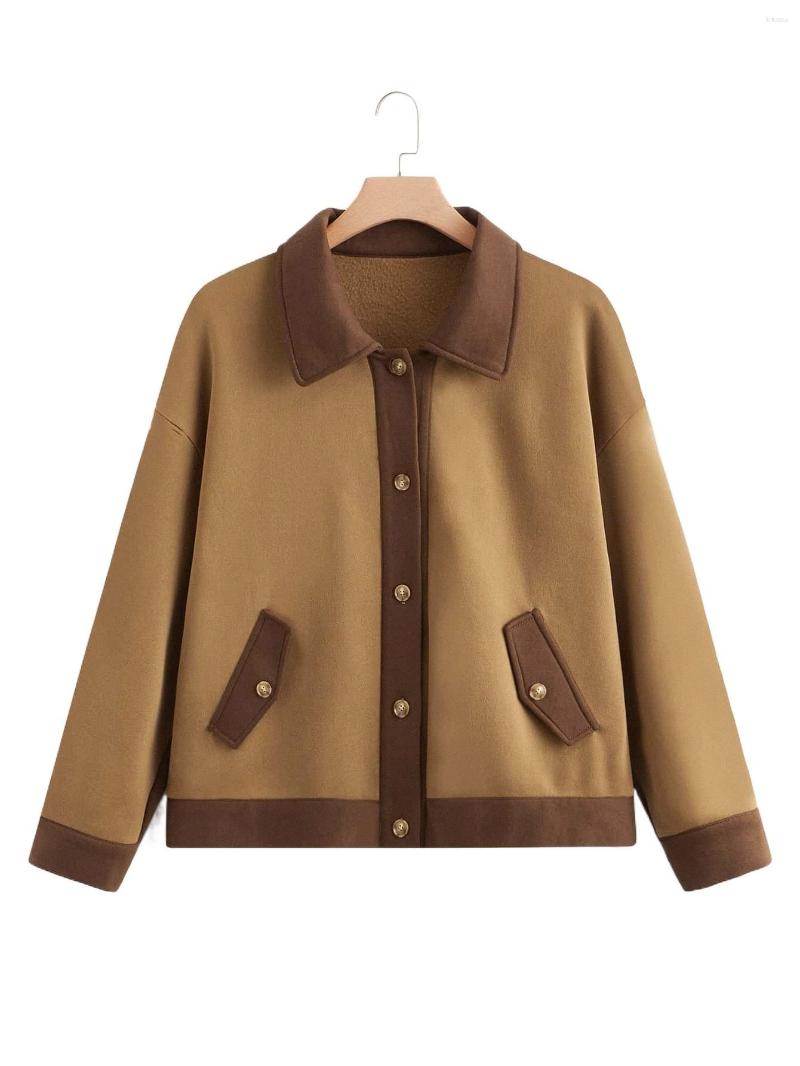 Outerwear Plus Drop Shoulder Contrast Trim Thermal Lined Overcoat Y2gS#, Mocha brown
Outerwear Plus Drop Shoulder Contrast Trim Thermal Lined Overcoat Y2gS#, Mocha brown