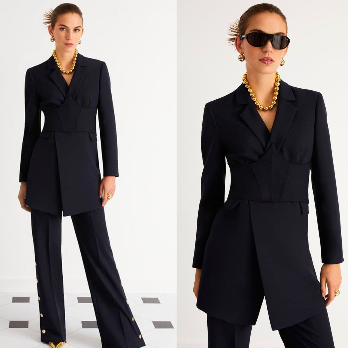 Red Carpet Cool Black Women Pants Suits Street Power Slim Fit Trousers Sets Evening Party Wedding Wear 2 Pieces
Red Carpet Cool Black Women Pants Suits Street Power Slim Fit Trousers Sets Evening Party Wedding Wear 2 Pieces