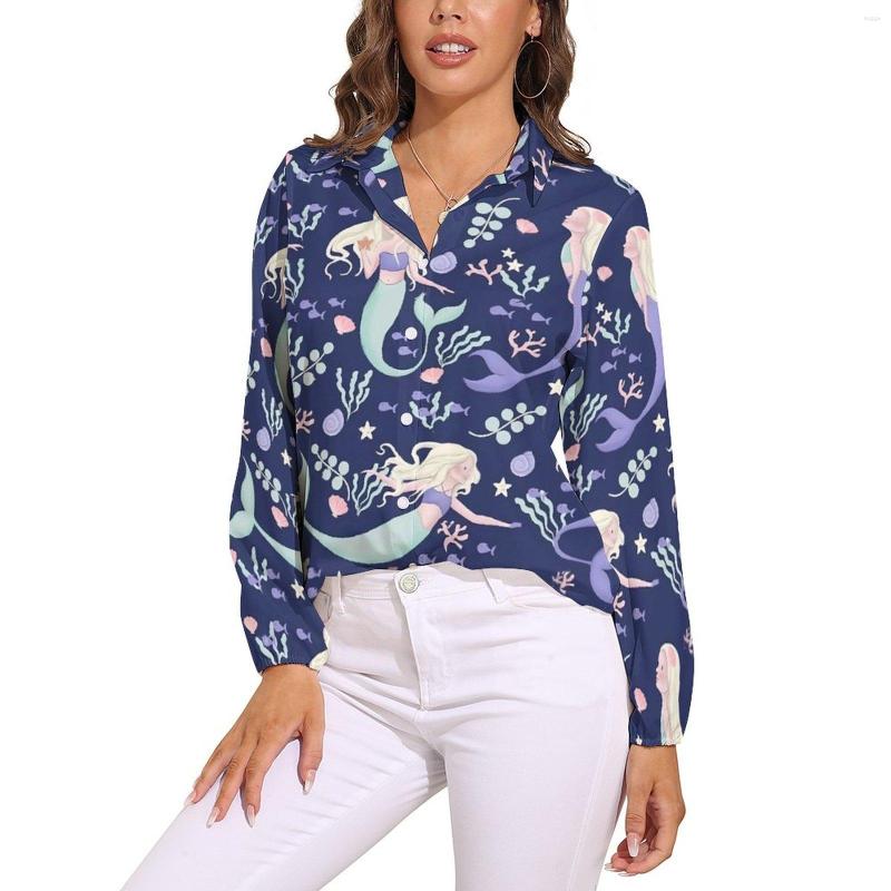 Women' Blouses Mermaids Swimming Blouse Floral Print Elegant Graphic Women Long Sleeve Street Fashion Shirts Summer Oversize Top, Style-15
Women' Blouses Mermaids Swimming Blouse Floral Print Elegant Graphic Women Long Sleeve Street Fashion Shirts Summer Oversize Top, Style-15