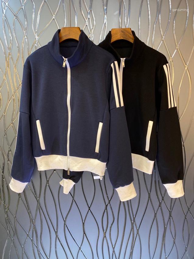 Women' Jackets 2023 Women Fashion High Quality Long Sleeve Stand-up Collar Color Matching Zipper Casual Simple Jacket 0228
Women' Jackets 2023 Women Fashion High Quality Long Sleeve Stand-up Collar Color Matching Zipper Casual Simple Jacket 0228