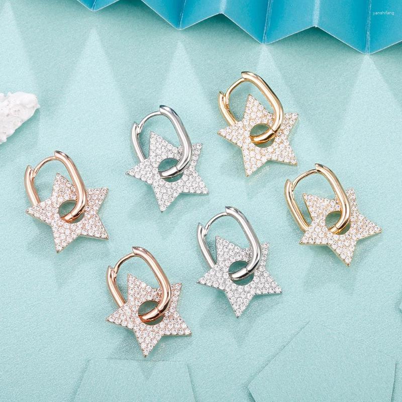 Dangle Earrings Simple Cubic Zirconia Five-pointed Star Shape Charms For Women Ear Drop Party Delicate Wedding Girls Fashion Jewelry
Dangle Earrings Simple Cubic Zirconia Five-pointed Star Shape Charms For Women Ear Drop Party Delicate Wedding Girls Fashion Jewelry