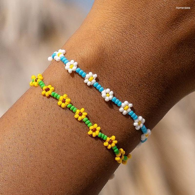 Strand Beaded Strands Retro Ethnic Style Rice Bead Flower Chain Bracelet Cute Girls Bohemian Daisy Choker For Women Jewelry Party Gift
Strand Beaded Strands Retro Ethnic Style Rice Bead Flower Chain Bracelet Cute Girls Bohemian Daisy Choker For Women Jewelry Party Gift