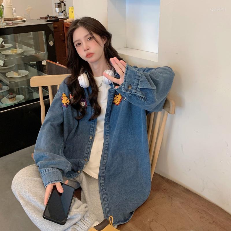 Women's Blouses 2023 Spring American Retro Simple Fashion Embroidery Blue Denim Shirt All-match Z098
Women's Blouses 2023 Spring American Retro Simple Fashion Embroidery Blue Denim Shirt All-match Z098