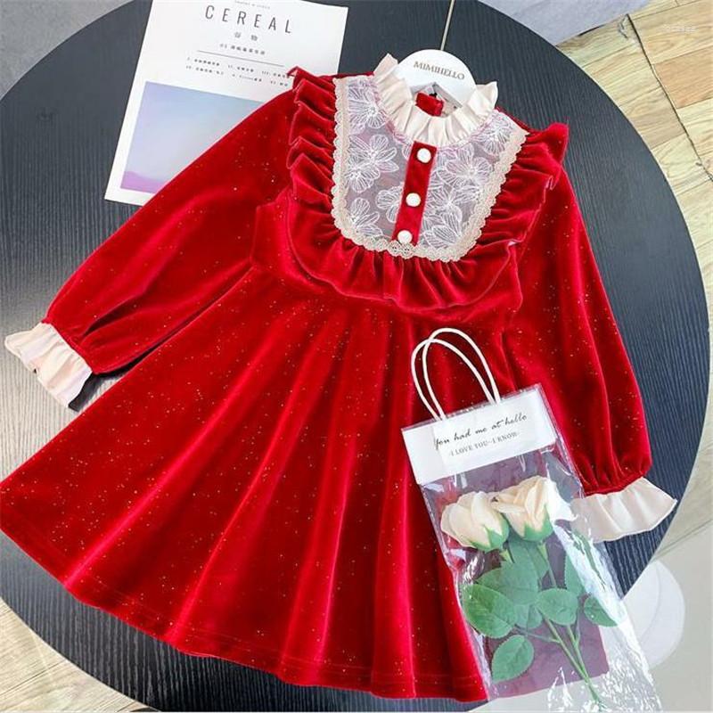 Girl Dresses Kids Girls Christmas Dress 3-8Y Long Sleeves Princess Ruffled Lace Patchwork Elegant Velvet Party Year Costume, Black
Girl Dresses Kids Girls Christmas Dress 3-8Y Long Sleeves Princess Ruffled Lace Patchwork Elegant Velvet Party Year Costume, Black
