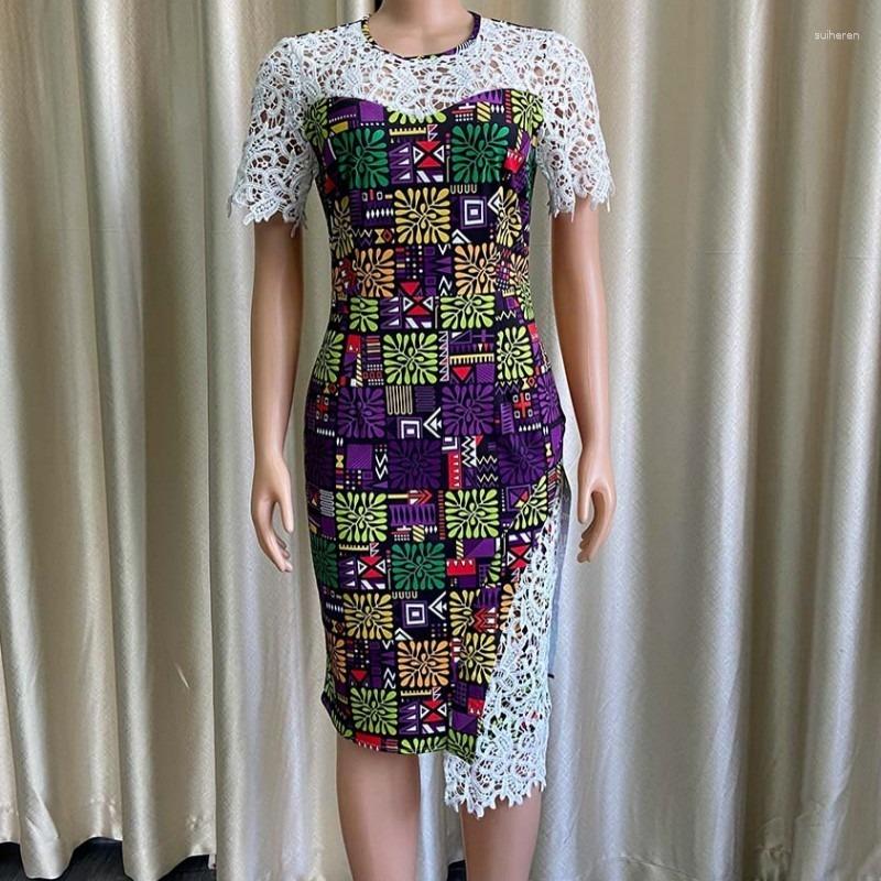 Ethnic Clothing Dashiki African Dress Women O Neck High Waist Africa Fashion Print Lace Patchwork Office Lady Pencil
Ethnic Clothing Dashiki African Dress Women O Neck High Waist Africa Fashion Print Lace Patchwork Office Lady Pencil