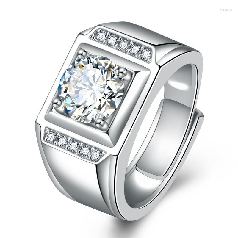 Cluster Rings For Men 925 Silver Jewelry With Cubic Zircon Gemstone Open Finger Ring Wedding Promise Party Gift Ornaments Wholesale
Cluster Rings For Men 925 Silver Jewelry With Cubic Zircon Gemstone Open Finger Ring Wedding Promise Party Gift Ornaments Wholesale