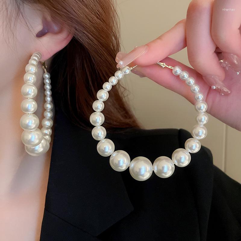 Dangle Earrings KAITIN Large Pearl Women French Fashion High Sense Temperament Hoop Earring For Retro Exaggerate Jewelry 2023
Dangle Earrings KAITIN Large Pearl Women French Fashion High Sense Temperament Hoop Earring For Retro Exaggerate Jewelry 2023