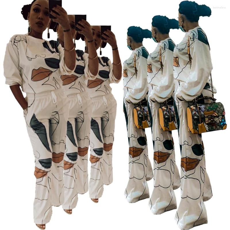 Women' Two Piece Pants Y8087 Autumn And Winter European American Ladies Fashion Casual Trend Positioning Printing Suit Young Elegant, White
Women' Two Piece Pants Y8087 Autumn And Winter European American Ladies Fashion Casual Trend Positioning Printing Suit Young Elegant, White