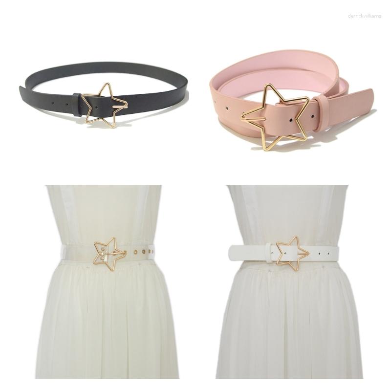 Belts Adult Waist Belt With Star Pin Buckle Light Luxurious Personality For Women Trousers Coat Dress Drop, White
Belts Adult Waist Belt With Star Pin Buckle Light Luxurious Personality For Women Trousers Coat Dress Drop, White