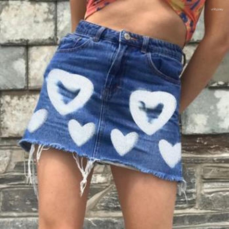 Skirts Fashion Y2k Aesthetic Denim Skirt Harajuku Women Heart Print A Line Vintage Party Club Streetwear Mini Bodycon Faldas, Blue
Skirts Fashion Y2k Aesthetic Denim Skirt Harajuku Women Heart Print A Line Vintage Party Club Streetwear Mini Bodycon Faldas, Blue