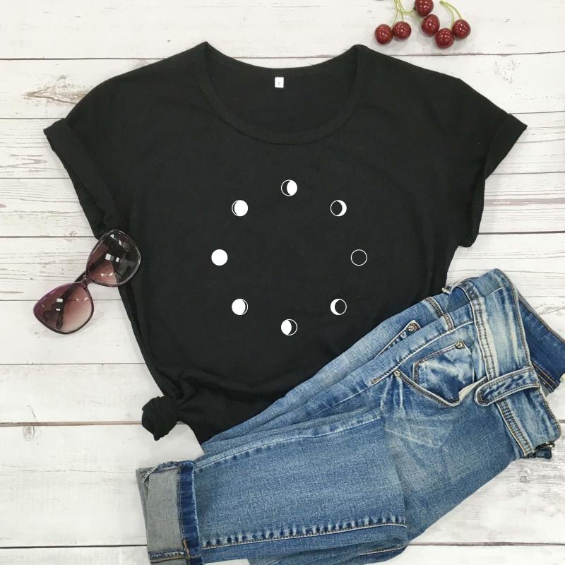 Women's T Shirts Moon Graphic Women Fashion Pure Cotton Casual Young Hipster Street Style Shirt Funny Cute Party Tees Gift Tops L507, Pink black txt
Women's T Shirts Moon Graphic Women Fashion Pure Cotton Casual Young Hipster Street Style Shirt Funny Cute Party Tees Gift Tops L507, Pink black txt