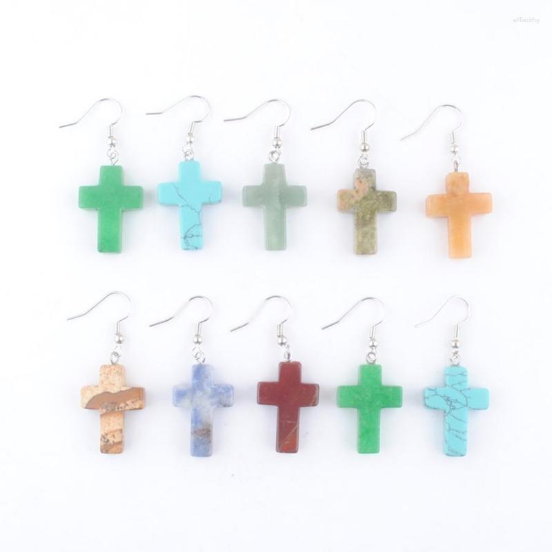 Dangle Earrings Cross For Women Girl Jewelry Gift Natural Gemstone Aventurine Jades Crystal Opal Pendants Beads 1 Pair IBR359
Dangle Earrings Cross For Women Girl Jewelry Gift Natural Gemstone Aventurine Jades Crystal Opal Pendants Beads 1 Pair IBR359