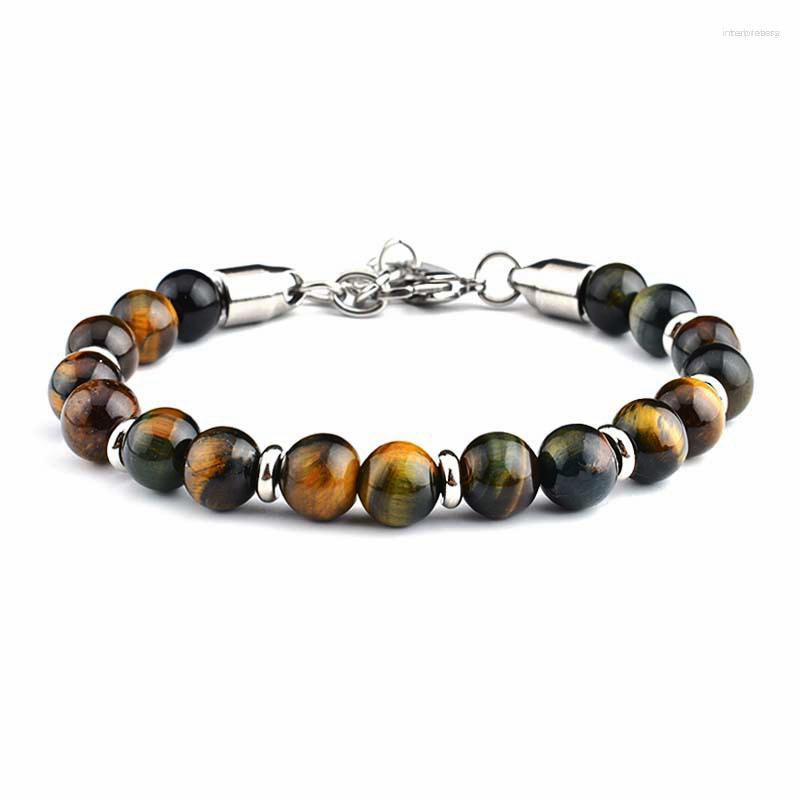 Strand High Quality Natural Stone Beads Bracelet Stainless Steel Chain Bracelets Men Women Jewellery Friends Pulseiras Brazaletes Gift
Strand High Quality Natural Stone Beads Bracelet Stainless Steel Chain Bracelets Men Women Jewellery Friends Pulseiras Brazaletes Gift