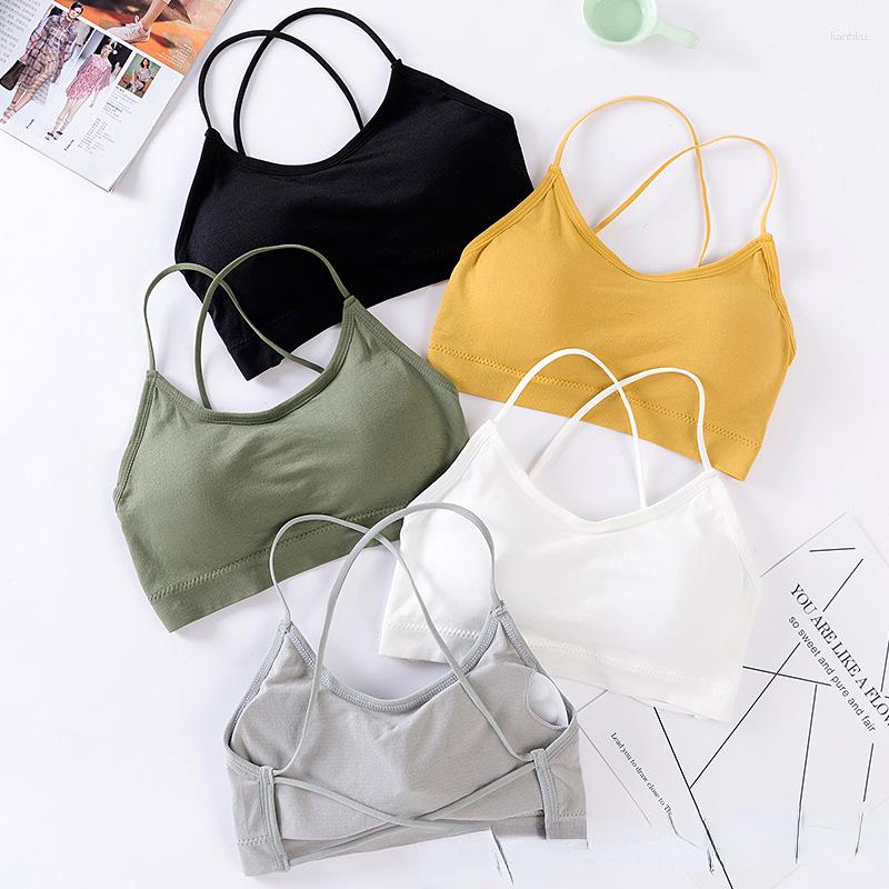 Yoga Outfit Seamless Cross Strap Back Wrap Bra With Chest Pads Underlay To Prevent Shining And Steel Ring Free Sports For Women, Yellow
Yoga Outfit Seamless Cross Strap Back Wrap Bra With Chest Pads Underlay To Prevent Shining And Steel Ring Free Sports For Women, Yellow