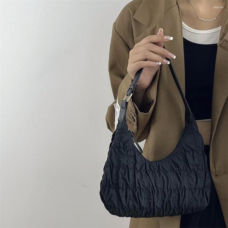 Evening Bags Puff Pleated Underarm Bag 2023 Summer Solid Cloud For Women Nylon Dumpling Handbag Female Y2K Style Hobo, Black
Evening Bags Puff Pleated Underarm Bag 2023 Summer Solid Cloud For Women Nylon Dumpling Handbag Female Y2K Style Hobo, Black