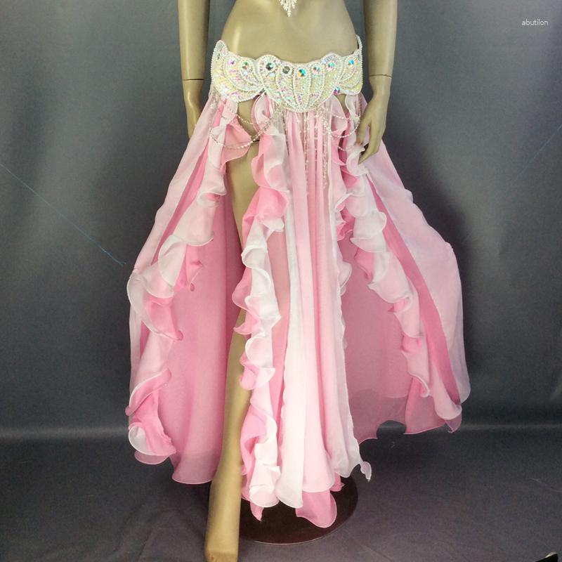 Stage Wear High Quality Doubt Colors Women's Belly Dance Costume Clothes Performances Tranining Dress Circle Dancing Skirts DL6284, Green
Stage Wear High Quality Doubt Colors Women's Belly Dance Costume Clothes Performances Tranining Dress Circle Dancing Skirts DL6284, Green