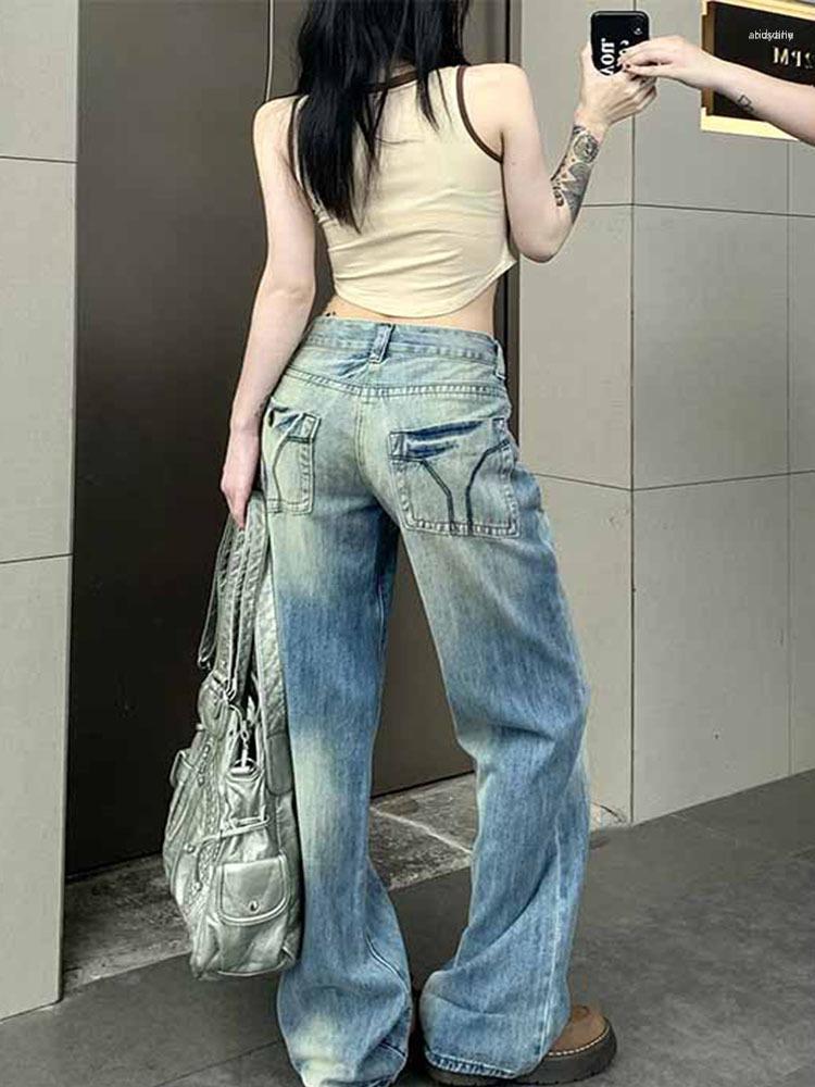 Women' Jeans Women' Patchwork Women Streetwear High Straight Leg Denim Cargo Pants Baggy Harajuku Vintage Casual Jean 90s, Blue
Women' Jeans Women' Patchwork Women Streetwear High Straight Leg Denim Cargo Pants Baggy Harajuku Vintage Casual Jean 90s, Blue