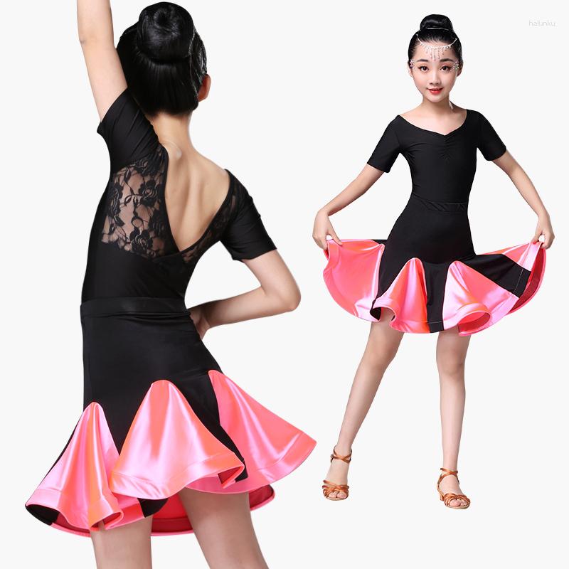 Stage Wear Girls Latin Dance Skirt Ballroom Salsa Tango Skirts Kid Child Lace Split Dress With Leotard And, Blue
Stage Wear Girls Latin Dance Skirt Ballroom Salsa Tango Skirts Kid Child Lace Split Dress With Leotard And, Blue