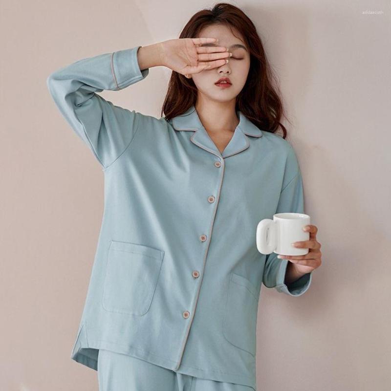 Women's Sleepwear Pajama Sets Women Combed Cotton Design Long Sleeve Elegant Ladies Comfortable Simple Ins Sweet Homewear Gentle
Women's Sleepwear Pajama Sets Women Combed Cotton Design Long Sleeve Elegant Ladies Comfortable Simple Ins Sweet Homewear Gentle