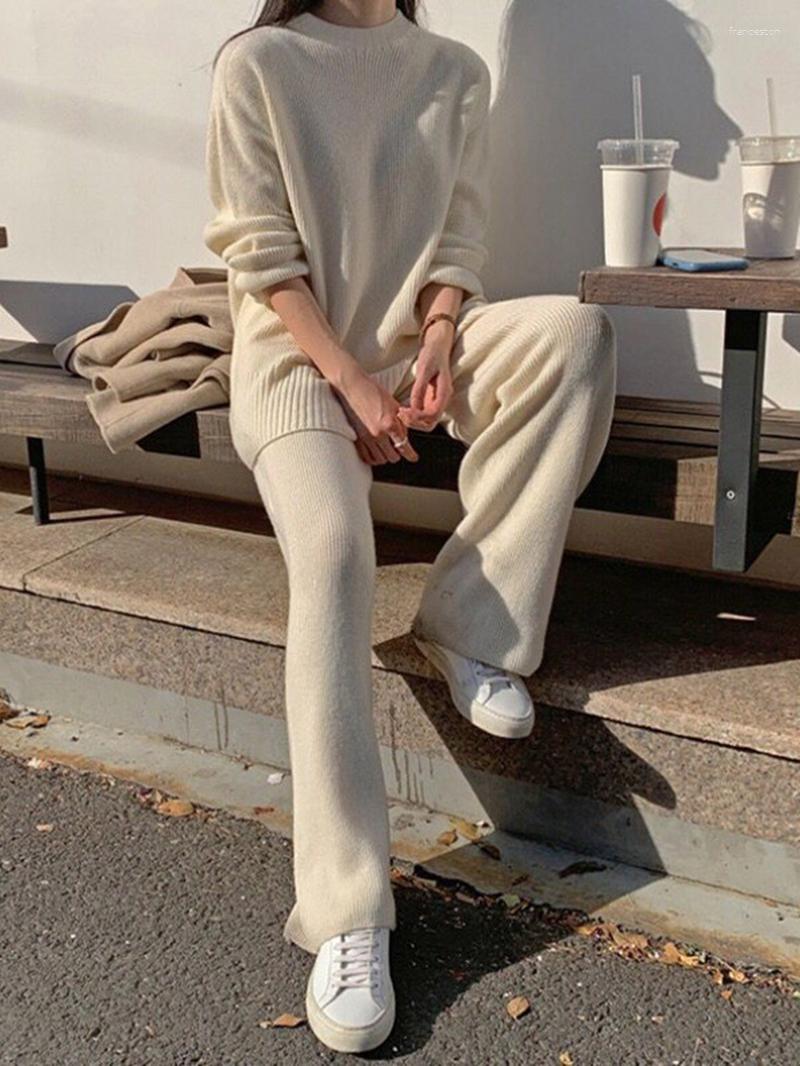 Women' Two Piece Pants Fashion Set For Women Tracksuit Autumn Knitted Clothing Pullover Sweater Top And Suit Elegant 2-Piece Sets, Black
Women' Two Piece Pants Fashion Set For Women Tracksuit Autumn Knitted Clothing Pullover Sweater Top And Suit Elegant 2-Piece Sets, Black