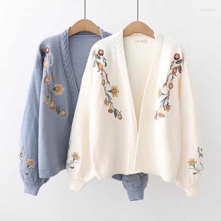 Women's Knits Vintage Embroidery Loose Cardigan Women Autumn Winter V Neck Open Stitch Sweater Korean Style Oversized Knit Jacket Tops Mujer, Blue
Women's Knits Vintage Embroidery Loose Cardigan Women Autumn Winter V Neck Open Stitch Sweater Korean Style Oversized Knit Jacket Tops Mujer, Blue