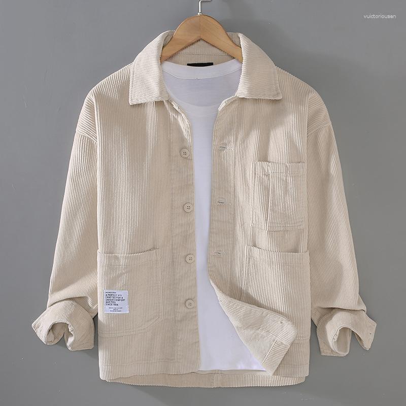 Men's Jackets Japanese Vintage Corduroy Jacket Men Autumn Lapel Multi-pocket Loose Long Sleeve Cargo Casual Wild Cardigan Coat Top, Apricot
Men's Jackets Japanese Vintage Corduroy Jacket Men Autumn Lapel Multi-pocket Loose Long Sleeve Cargo Casual Wild Cardigan Coat Top, Apricot