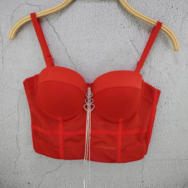 Women's Tanks Rhinestone Love Pendant Tassels Camisole Mesh Thin Breathable Fashion Stretch Bustier Bra Sexy Backless Crop Top For Women, White
Women's Tanks Rhinestone Love Pendant Tassels Camisole Mesh Thin Breathable Fashion Stretch Bustier Bra Sexy Backless Crop Top For Women, White