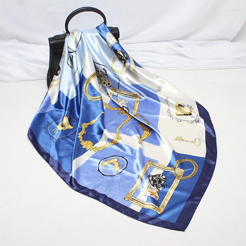 Scarves 90cm Square Scarf Hijab Satin Silk Women Bandana Headband 2023 Fashion Shawl Bag Wrap Hair Tie Band Foulard Muffler
Scarves 90cm Square Scarf Hijab Satin Silk Women Bandana Headband 2023 Fashion Shawl Bag Wrap Hair Tie Band Foulard Muffler