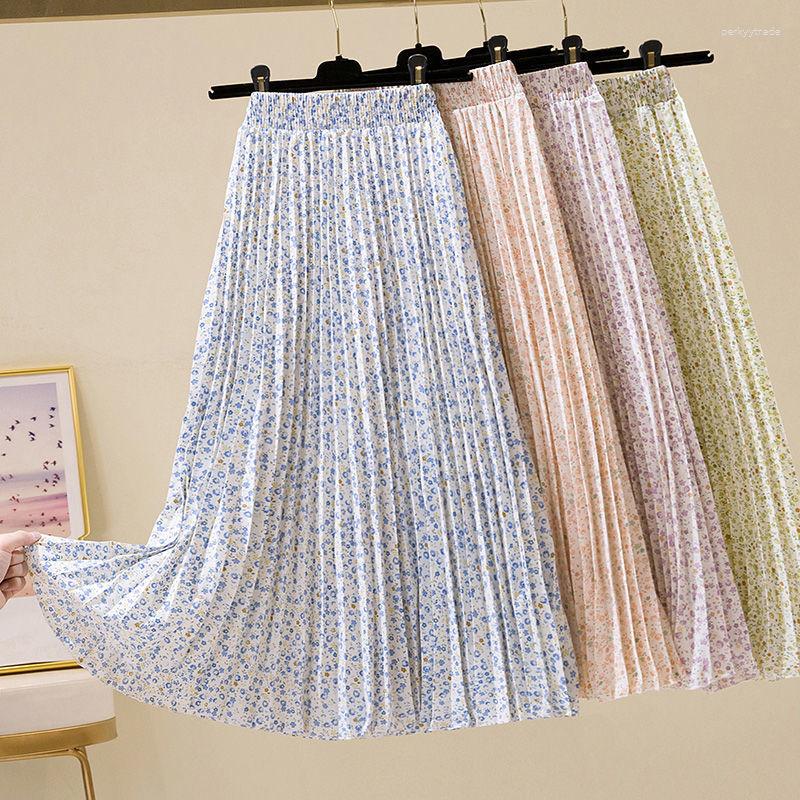 Skirts Elegant Printed Pleated Skirt For Women Korean Elastic High Waist A-line Long 2023 Summer Beach Chiffon Casual
Skirts Elegant Printed Pleated Skirt For Women Korean Elastic High Waist A-line Long 2023 Summer Beach Chiffon Casual