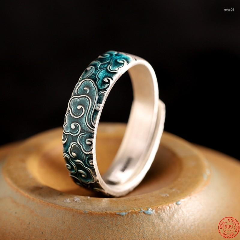 Cluster Rings S999 Sterling Silver 2023 Auspicious Cloud Cloisonne Argentum Fashion Jewelry Amulet For Men Women
Cluster Rings S999 Sterling Silver 2023 Auspicious Cloud Cloisonne Argentum Fashion Jewelry Amulet For Men Women