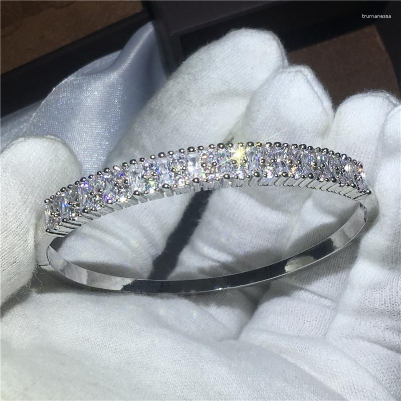 Bangle 2023 Fashion Baguette Cuff Bridal Bracelet Zircon Cz White Gold Filled Engagement For Women Wedding Accessaries Raym22
Bangle 2023 Fashion Baguette Cuff Bridal Bracelet Zircon Cz White Gold Filled Engagement For Women Wedding Accessaries Raym22